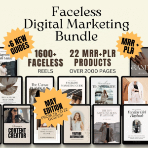 Boost Your Income with 22 Faceless Digital Marketing MRR Products
